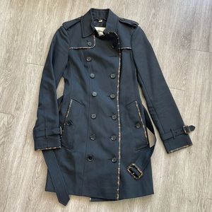 Burberry Trench with leather trim detail